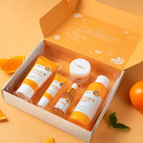 Face Care Cream Set Vitamin C Deep Cleansing Moisturizing Remove Dark Spots