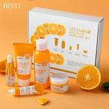 Face Care Cream Set Vitamin C Deep Cleansing Moisturizing Remove Dark Spots