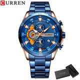 CURREN Stainless Steel Watches for Men