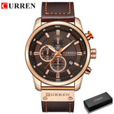 CURREN Brand Watch Men Leather