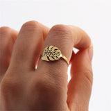 Palm Leaf Rings For Women