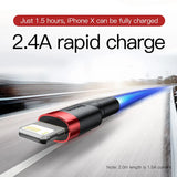 Baseus USB Cable for iPhone  Cable 2.4A Fast Charging