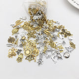 30PCS Mixed Tibetan Silver Pendant DIY Bracelet