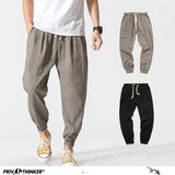 Privathinker Cotton Linen Casual Harem Pants