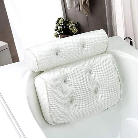 SPA Non-Slip Bath Pillow with Suction Cups Bath Tub Neck Back Support