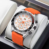 Chronograph Men Watches  Silicone Band