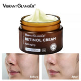 VIBRANT GLAMOUR Retinol Face Cream Anti-Aging Remove Wrinkle Firming Lifting Whitening Brightening Moisturizing Facial Skin Care