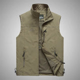 FGKKS Spring Men Waistcoat Outdoor Leisure Solid Color Vest