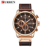 CURREN Brand Watch Men Leather