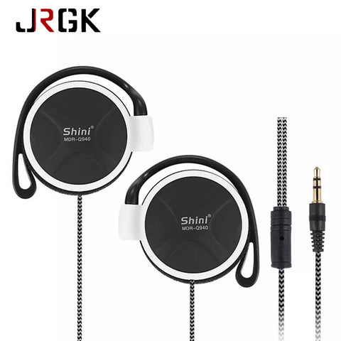 JRGK Headphones 3.5mm Headset EarHook Earphone For iPhone Mobile