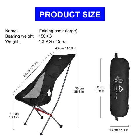 Widesea Camping Fishing Folding Chair