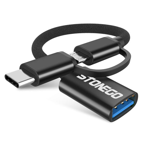 STONEGO 2 in 1 OTG Adapter Cable