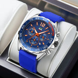 Chronograph Men Watches  Silicone Band