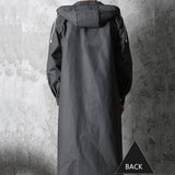 Black Waterproof Long Raincoat