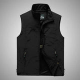 FGKKS Spring Men Waistcoat Outdoor Leisure Solid Color Vest