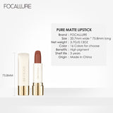 FOCALLURE Natural Matte Lipstick Waterproof