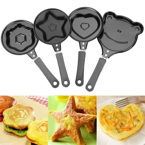 Breakfast Egg Frying Pot Egg Mold Pan Flip Omelette Mold Non-Stick Frying Pan