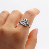 Palm Leaf Rings For Women