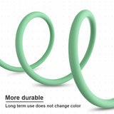 3A 90 Degree USB Data Cable 0.3/1.2/1.8m 8Pin For iPhone Charger Kable Liquid Silicone Fast Charging Cord For iPhone 14 13 12 11