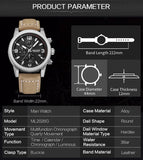 MEGIR Chronograph  Luxury Casual Sports Watches