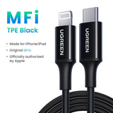 UGREEN 20W MFi USB C to Lightning Cable