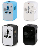 Travel Adapter with Dual USB Port Universal Adaptor UK to EU Plug