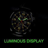 Mens Watches Stainless Steel Leather