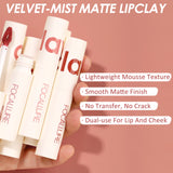 FOCALLURE Velvet Matte Lip Gloss Waterproof Long-lasting