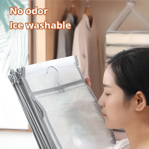 1pc Wardrobe Hanging Storage Bag Cabinet Organizer