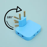 EU Plug 180° Rotatable Socket Adapter Multiprise