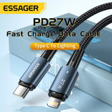 Essager USB C  Fast Charging Cable  To Lighting Date Wire