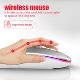 Wireless Mouse PC Bluetooth RGB Rechargeable