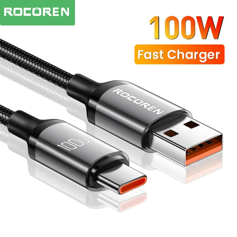 Rocoren 100W USB Type C Cable Fast Charging Cable