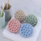 Silicone Shampoo Brush Head Scalp Massage Comb Hair