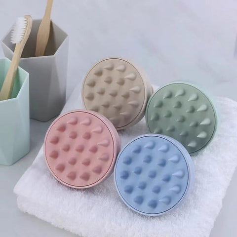 Silicone Shampoo Brush Head Scalp Massage Comb Hair