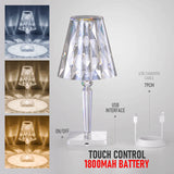 Diamond Table Lamp Led Touching Control