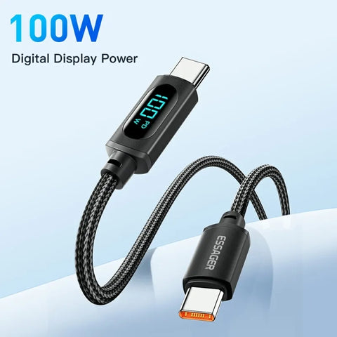 Essager Type C to Type C Cable 100W PD Fast Charging Charger