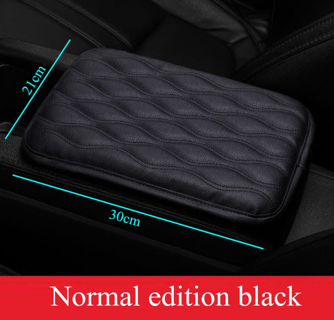 Wave Embroider PU Leather Car Armrest Mat