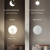 Rechargeable Wireless Intelligent Body Sensor Light Warm