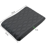 Wave Embroider PU Leather Car Armrest Mat