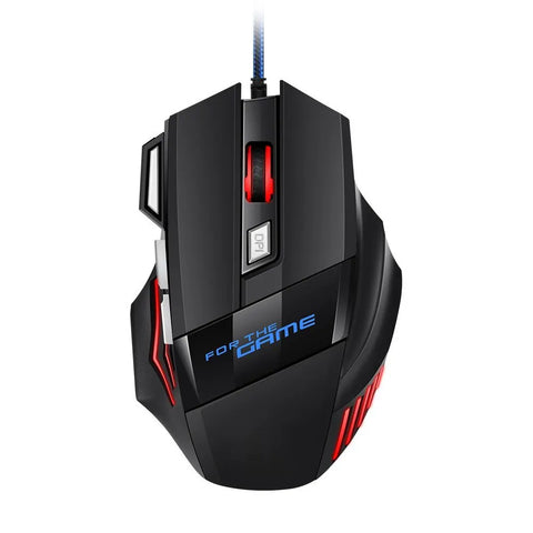 ITLY  Hyperspeed USB Gaming Mouse RGB Backlit Ergonomic Game Mice 7D Esports Wired Mouse