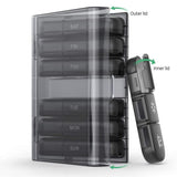 Pill Organizer 21 Boxes Of Black Medicine Portable Plastic Box