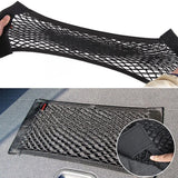 Car Back Rear Mesh Trunk Seat Elastic String Net Magic Sticker Universal Storage Bag Pocket Cage Auto Organizer Seat Back Bag