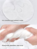 Hot compress towel hanging ear soft skin-friendly steam