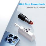 Mini  Power Bank 5000mAh Built in Cable