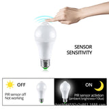 E27 LED PIR Motion Sensor Bulb