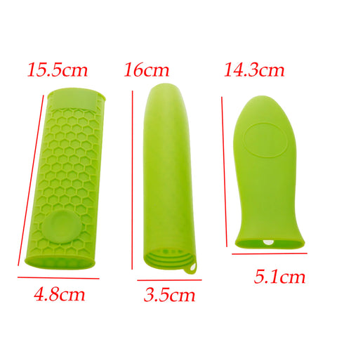 1PCS Silicone Pot Handle Cover Insulation Cover Kitchen Tools Silicone Insulation