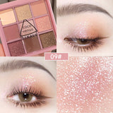 Eyeshadow Palette 9 Color Matte Glitter Long-lasting Waterproof