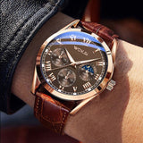 Men's Casual belt quartz watch