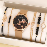 6pcs Set Womens Watches